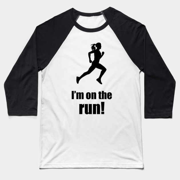 I'm on the run! (Female) Baseball T-Shirt by Wayne Brant Images